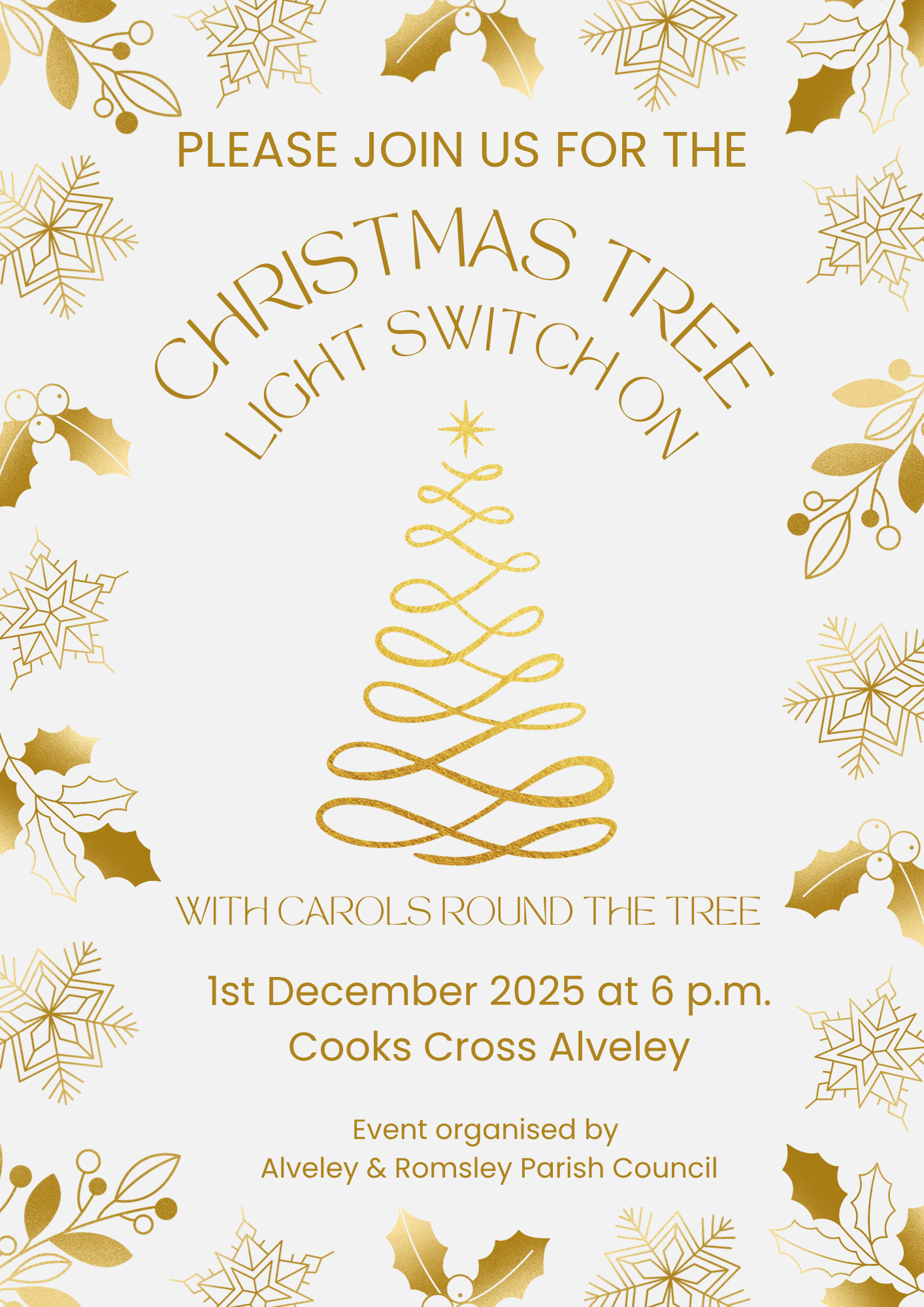 Christmas Tree Light Switch-On – Monday 1st December